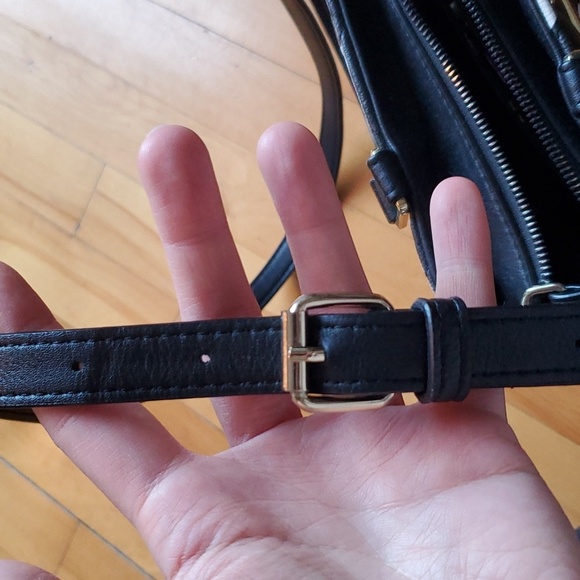 Betsey Johnson Polka dot crossbody bag. Floral scarf. Removable strap. - Picture 7 of 16